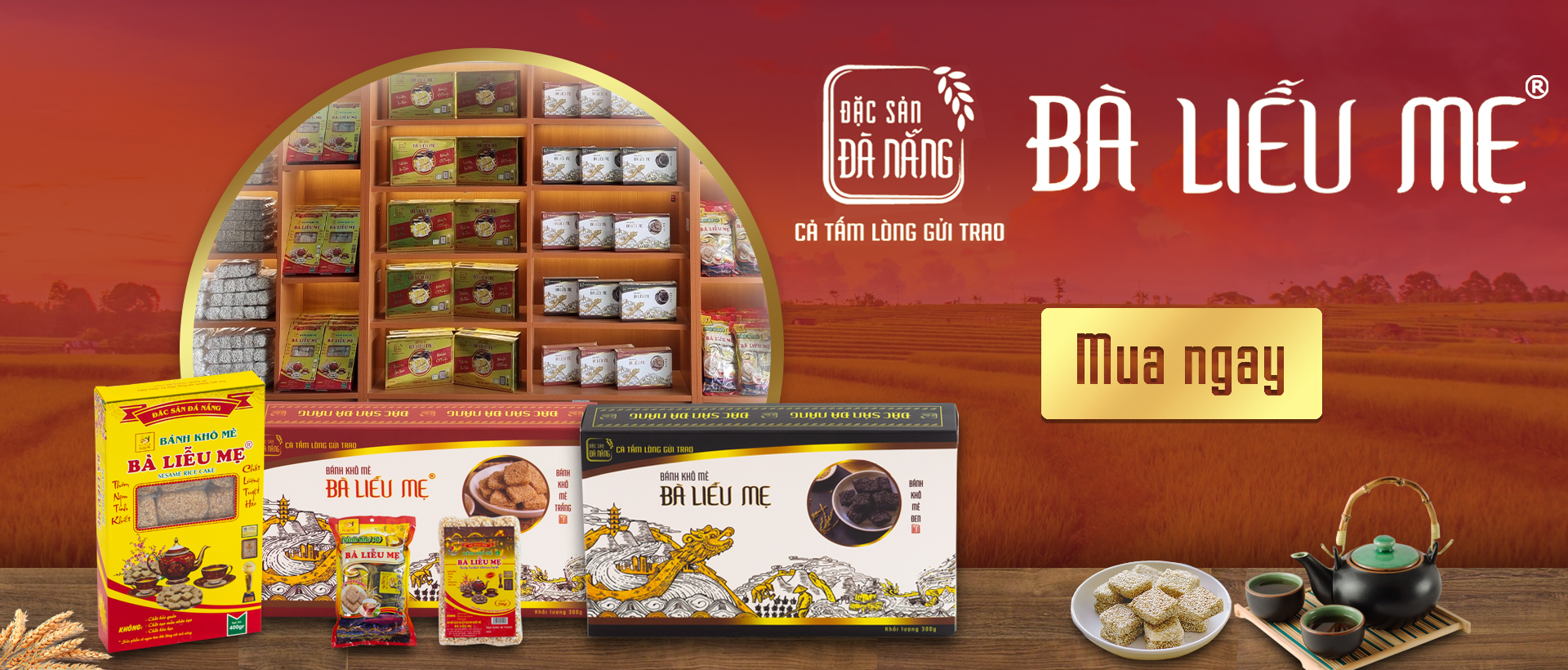 Bánh Khô Mè Bà Liễu Mẹ